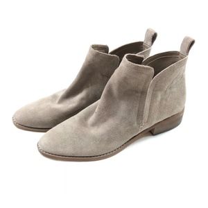 Dolce Vita Dark Taupe Suede Tessey Ankle Booties